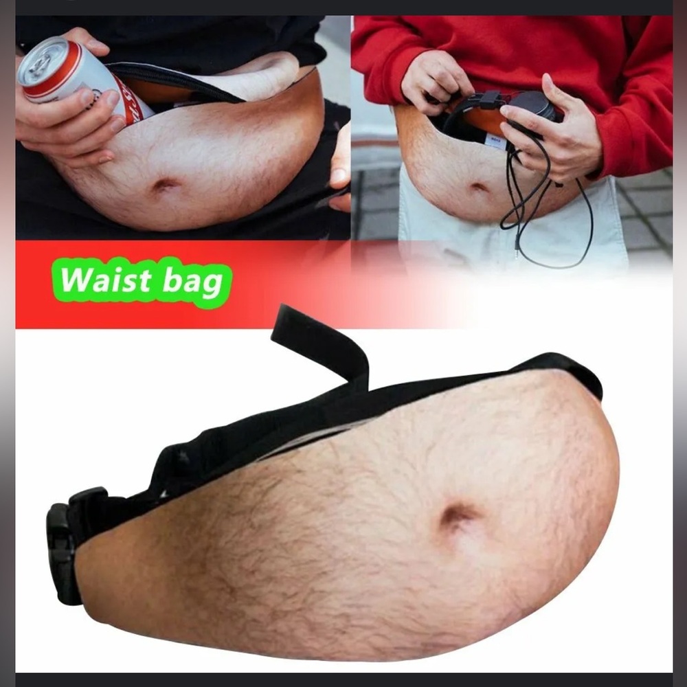 Funny ! beer belly belt bag